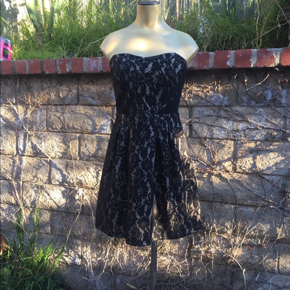 Ruby Rox Corset black lace evening prom dress 9